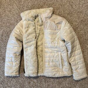 North Face Girls' Reversible Mossbud Swirl Jacket (Small 7/8) Brand new, no tags